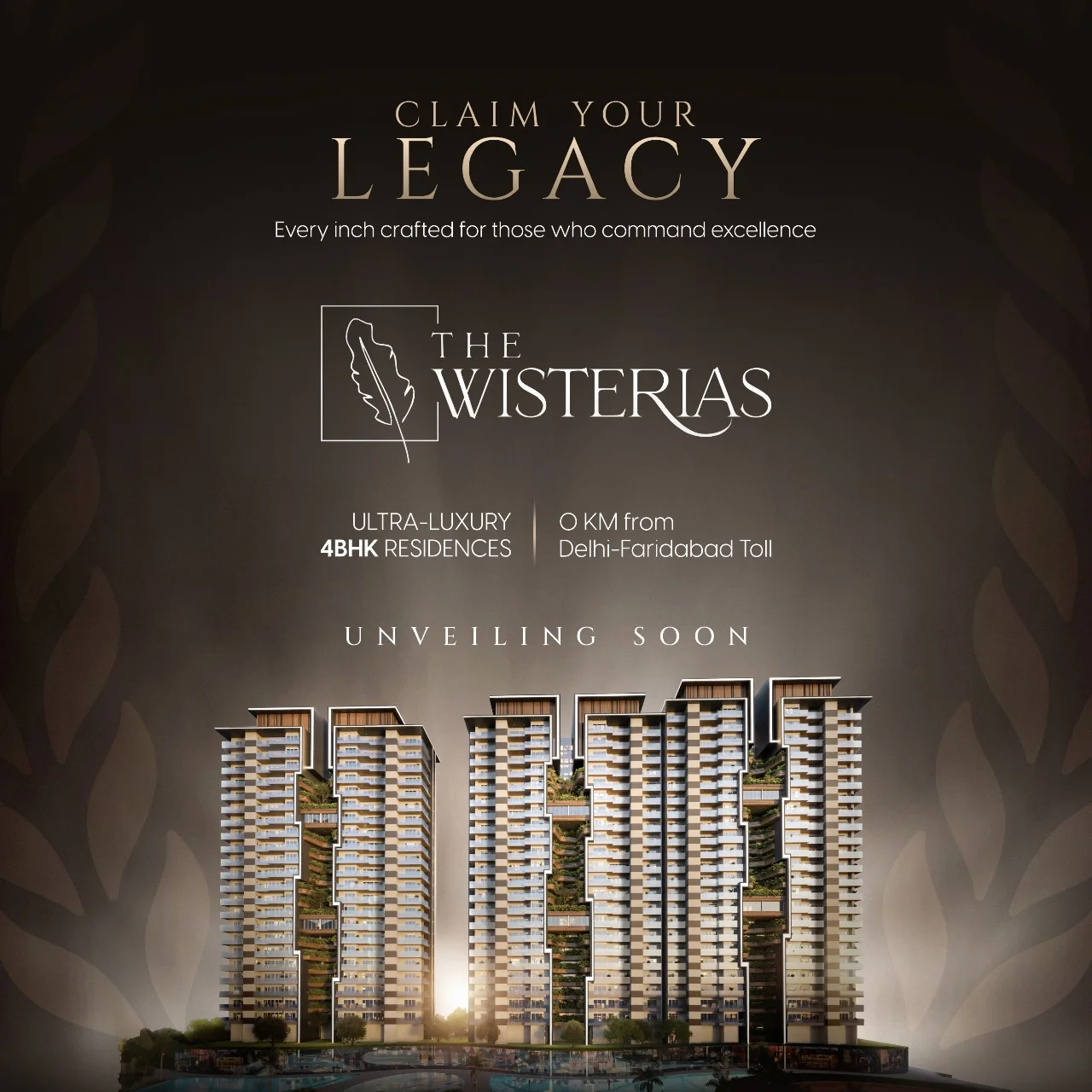  Own a Luxury Address at  The Wisterias Faridabad Book Now